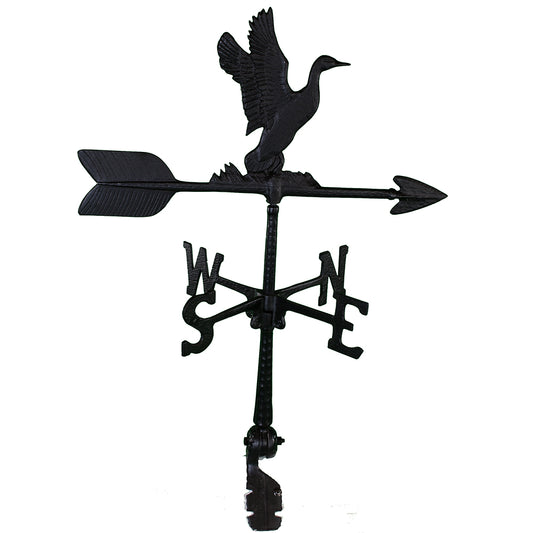 Duck Weathervane - 24 inch Aluminum Weathervane - Made in the USA - Cupola Mount - Roof Mount Included