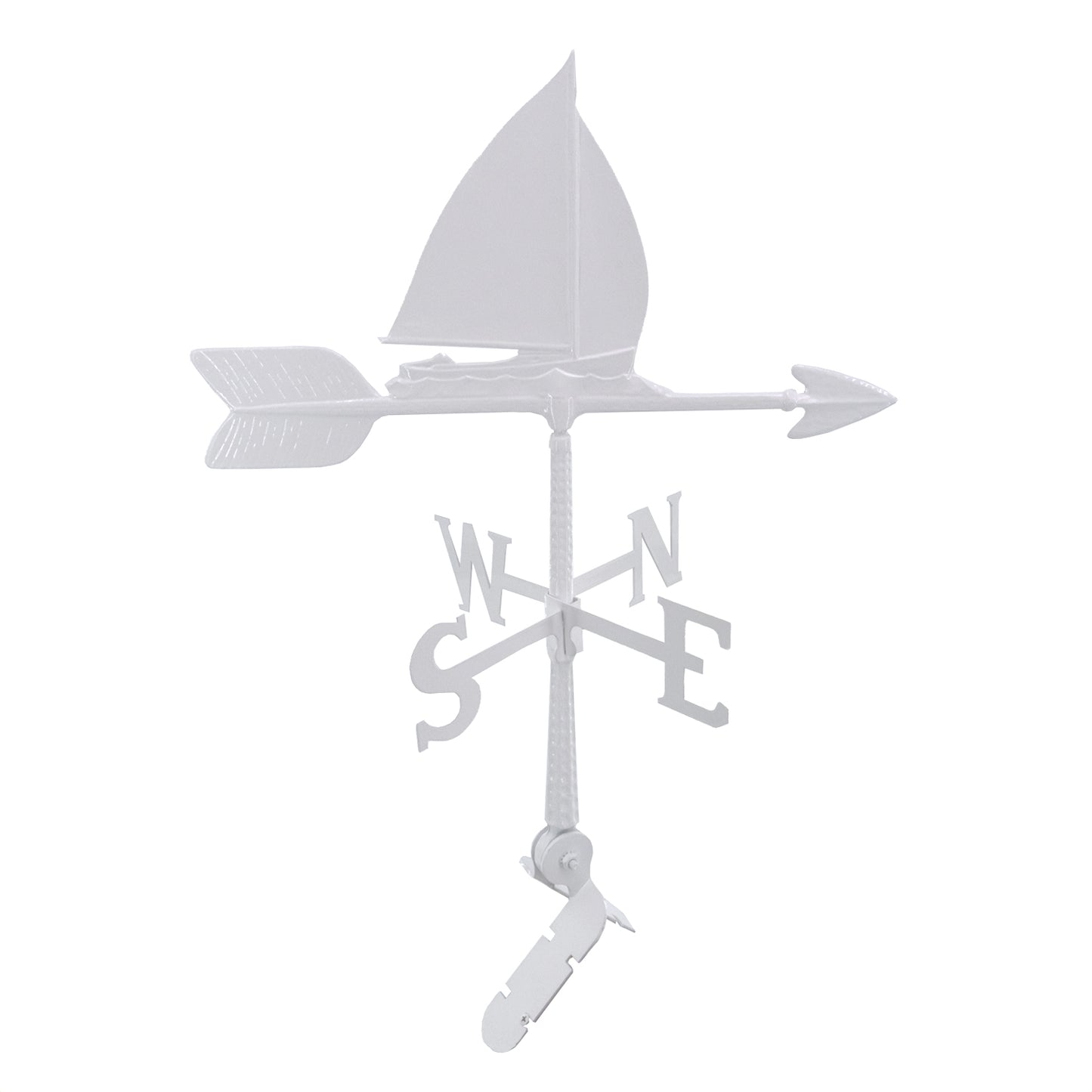 Sailboat Weathervane - 24 inch Aluminum Weathervane - Made in the USA - Cupola Mount - Roof Mount Included - 6 Color Options