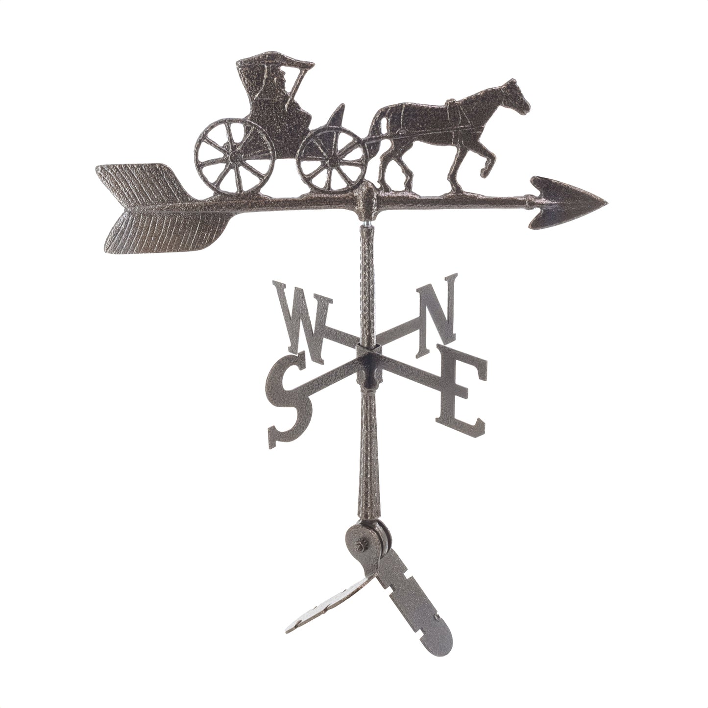 Horse and Buggy Weathervane - 24 inch Aluminum Weathervane - Made in the USA - Cupola Mount - Roof Mount Included - 6 Color Options