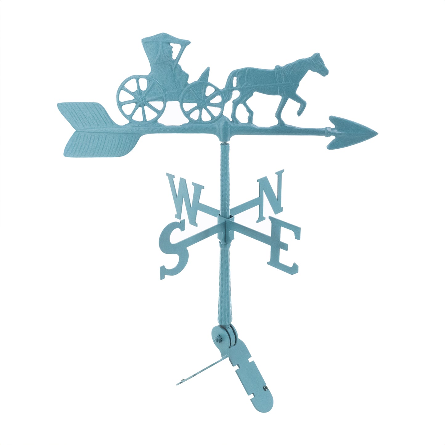 Horse and Buggy Weathervane - 24 inch Aluminum Weathervane - Made in the USA - Cupola Mount - Roof Mount Included - 6 Color Options