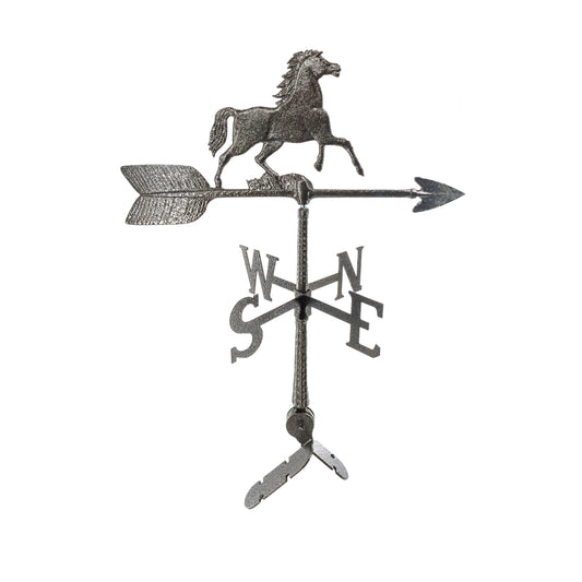 Horse Weathervane - Made in the USA - 24 inch Aluminum Weathervane - Cupola Mount - Roof Mount Included - 6 Color Options
