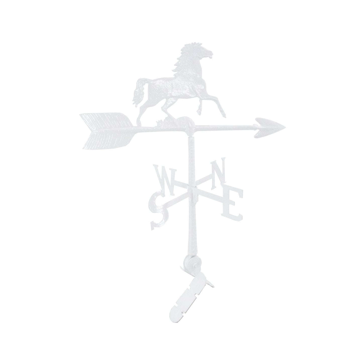 Horse Weathervane - Made in the USA - 24 inch Aluminum Weathervane - Cupola Mount - Roof Mount Included - 6 Color Options