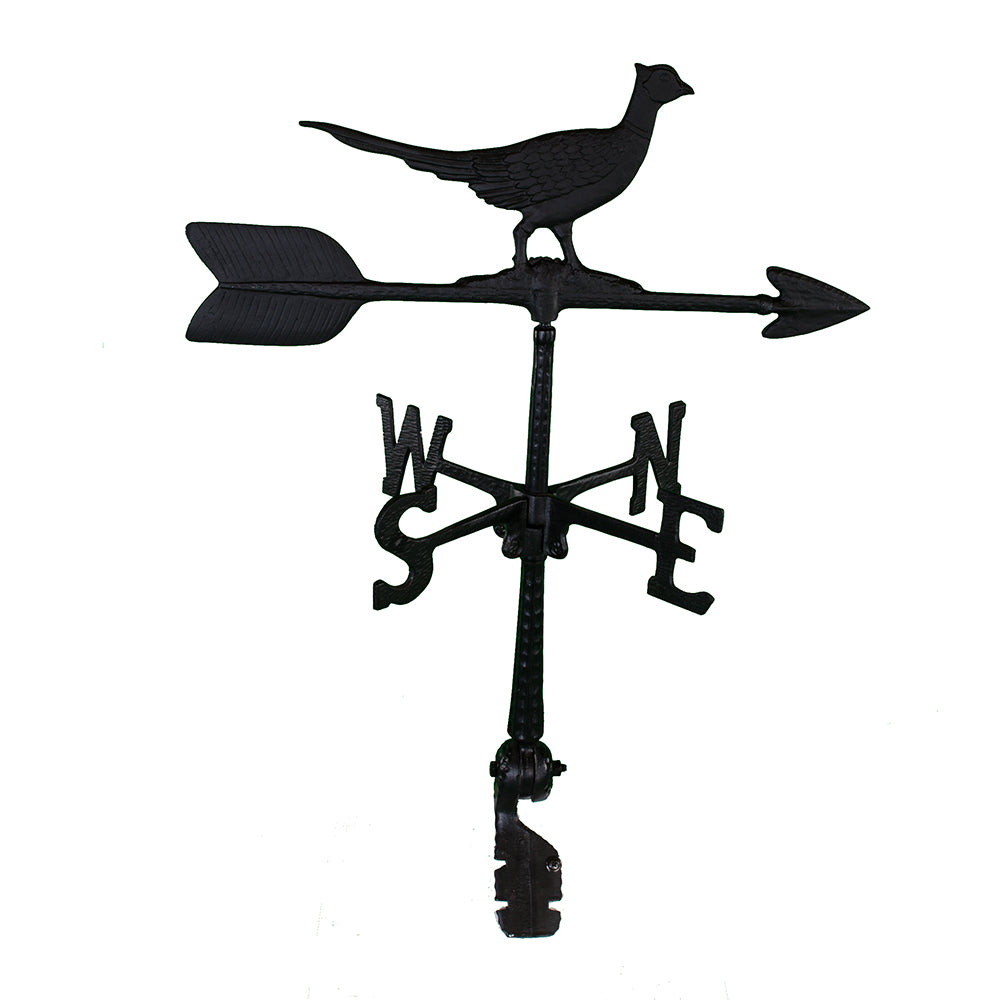 Pheasant Weathervane - Made in the USA - Cupola Mount - Roof Mount Included