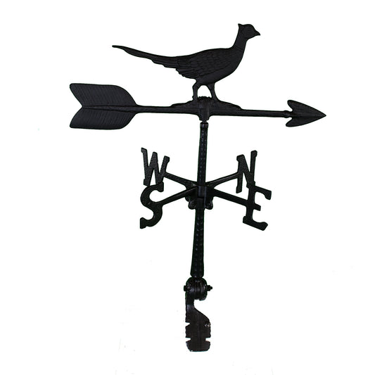 Pheasant Weathervane - Made in the USA - Cupola Mount - Roof Mount Included