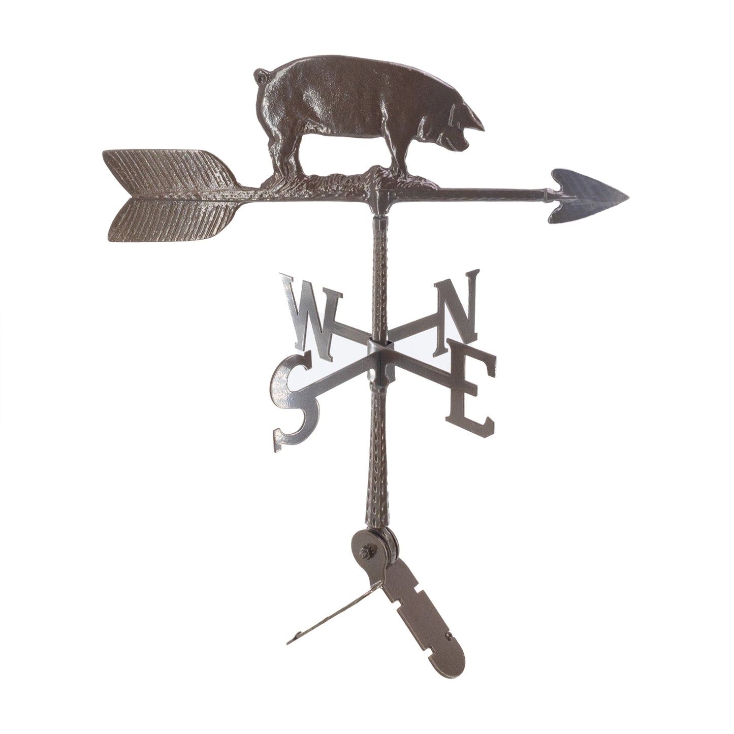 Pig Weathervane - Farm Weathervane - Made in the USA - Cupola Mount - 6 Colors - 4 Roof Mounts