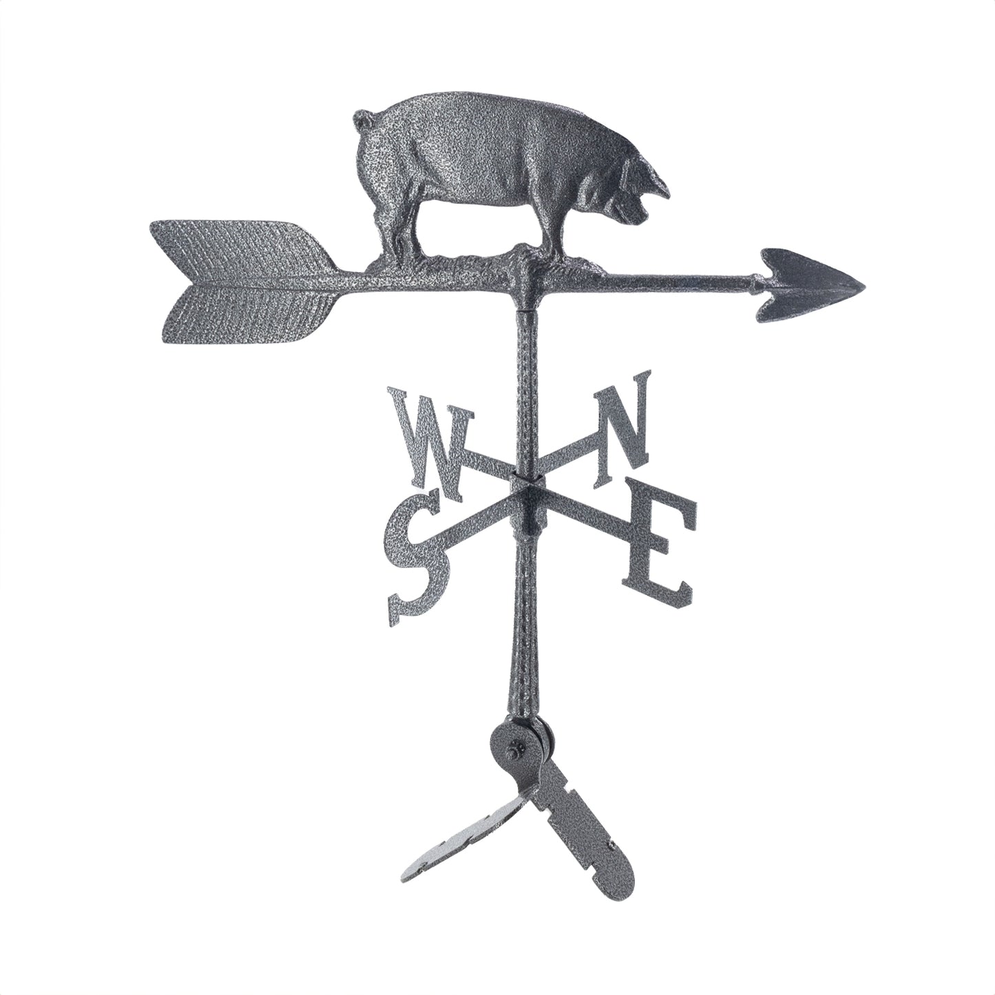 Pig Weathervane - Farm Weathervane - Made in the USA - Cupola Mount - 6 Colors - 4 Roof Mounts