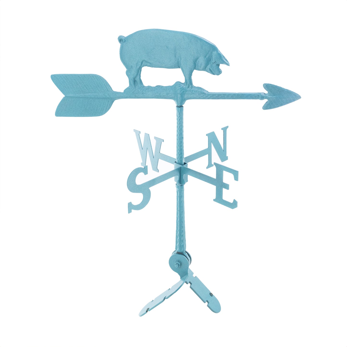 Pig Weathervane - Farm Weathervane - Made in the USA - Cupola Mount - 6 Colors - 4 Roof Mounts