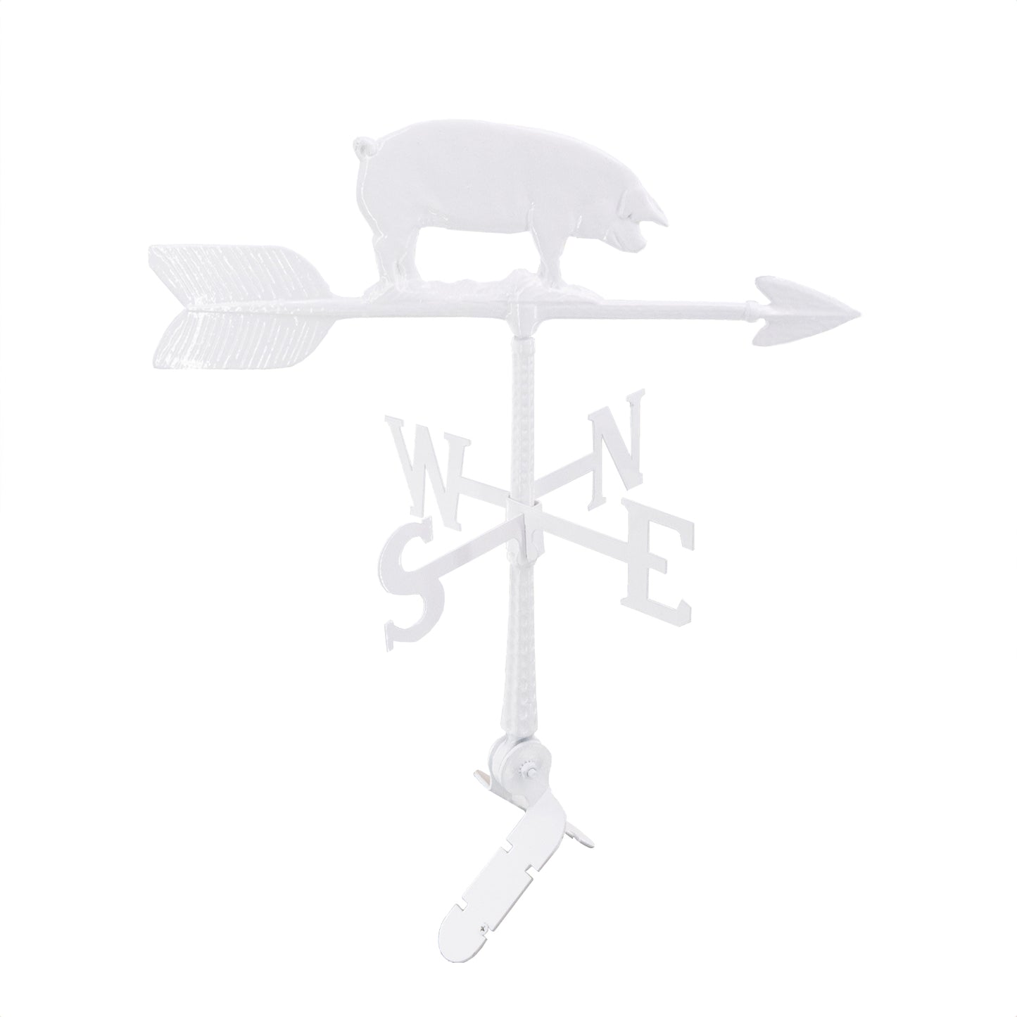 Pig Weathervane - Farm Weathervane - Made in the USA - Cupola Mount - 6 Colors - 4 Roof Mounts