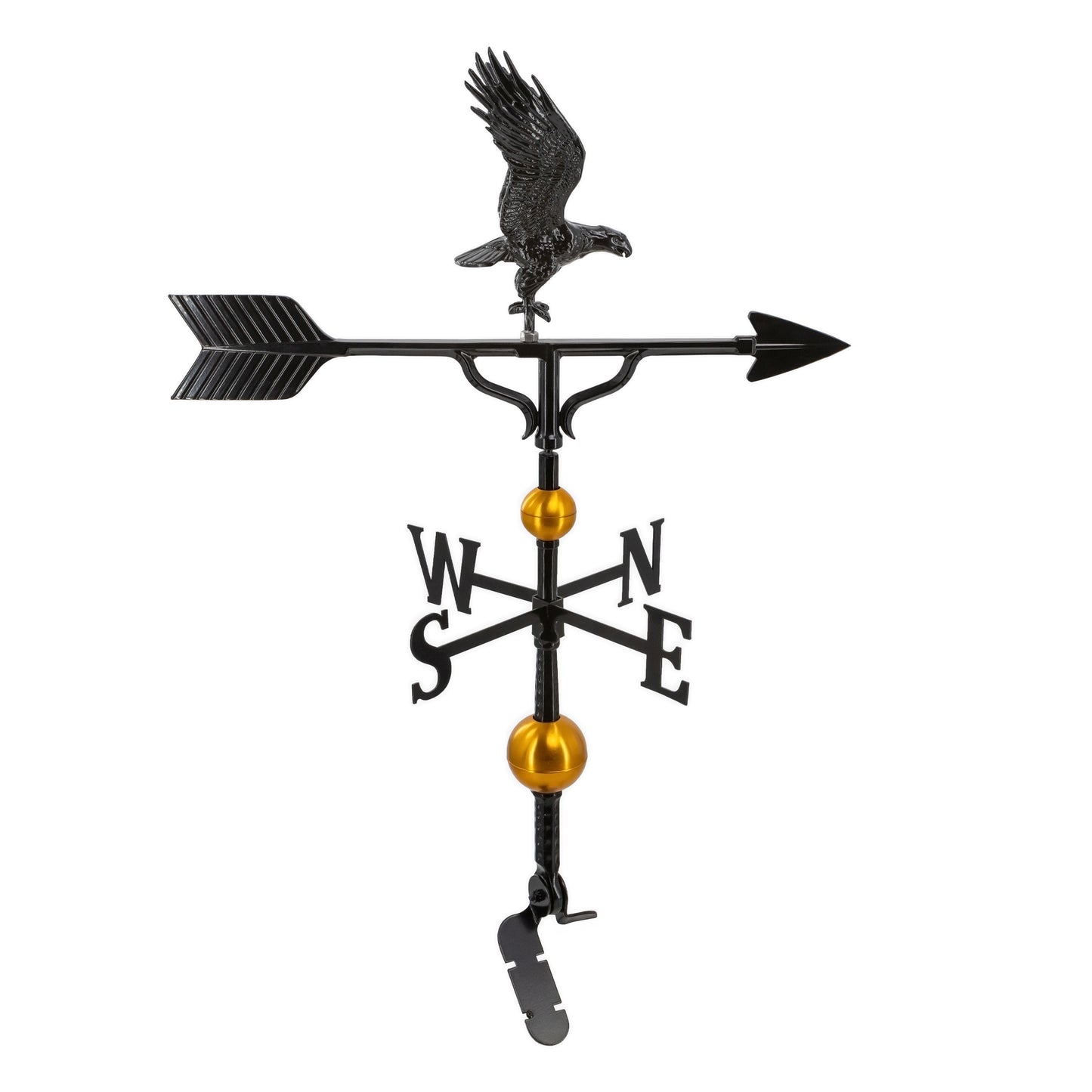 Eagle Weathervane - 32 inch Aluminum Weathervane - Made in the USA - Cupola Mount - Roof Mount Included - 4 Color Options