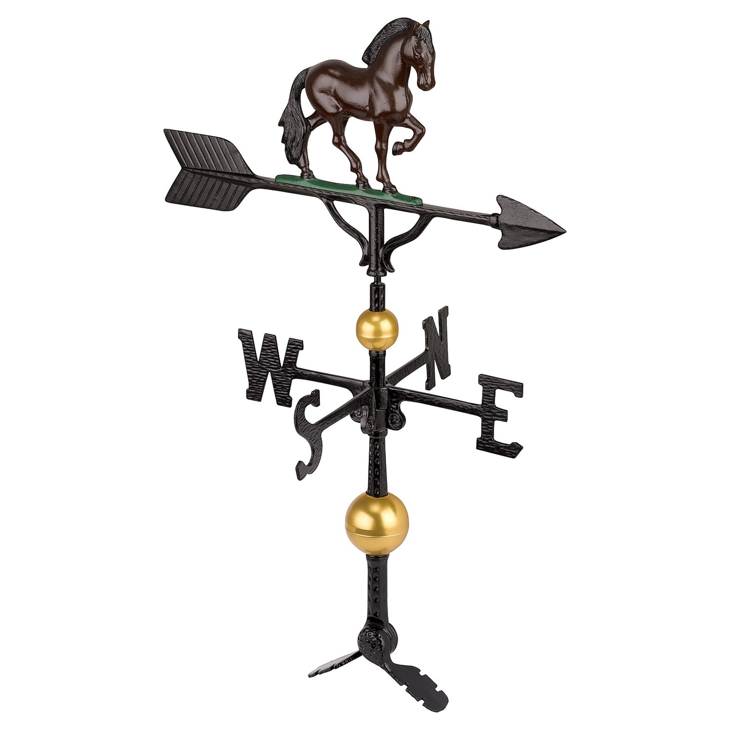 Horse Weathervane - Made in the USA - Cupola Mount - Roof Mount Included - 6 Color Options