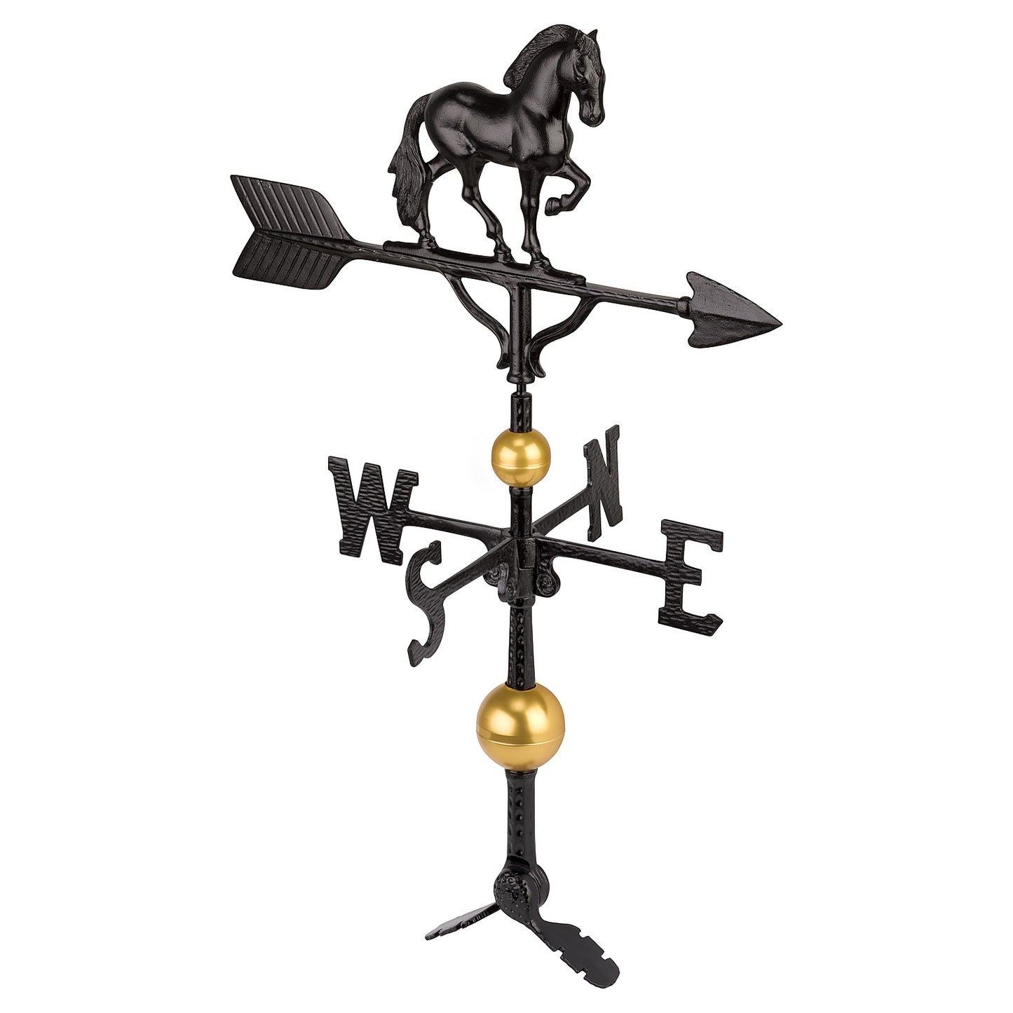 Horse Weathervane - Made in the USA - Cupola Mount - Roof Mount Included - 6 Color Options