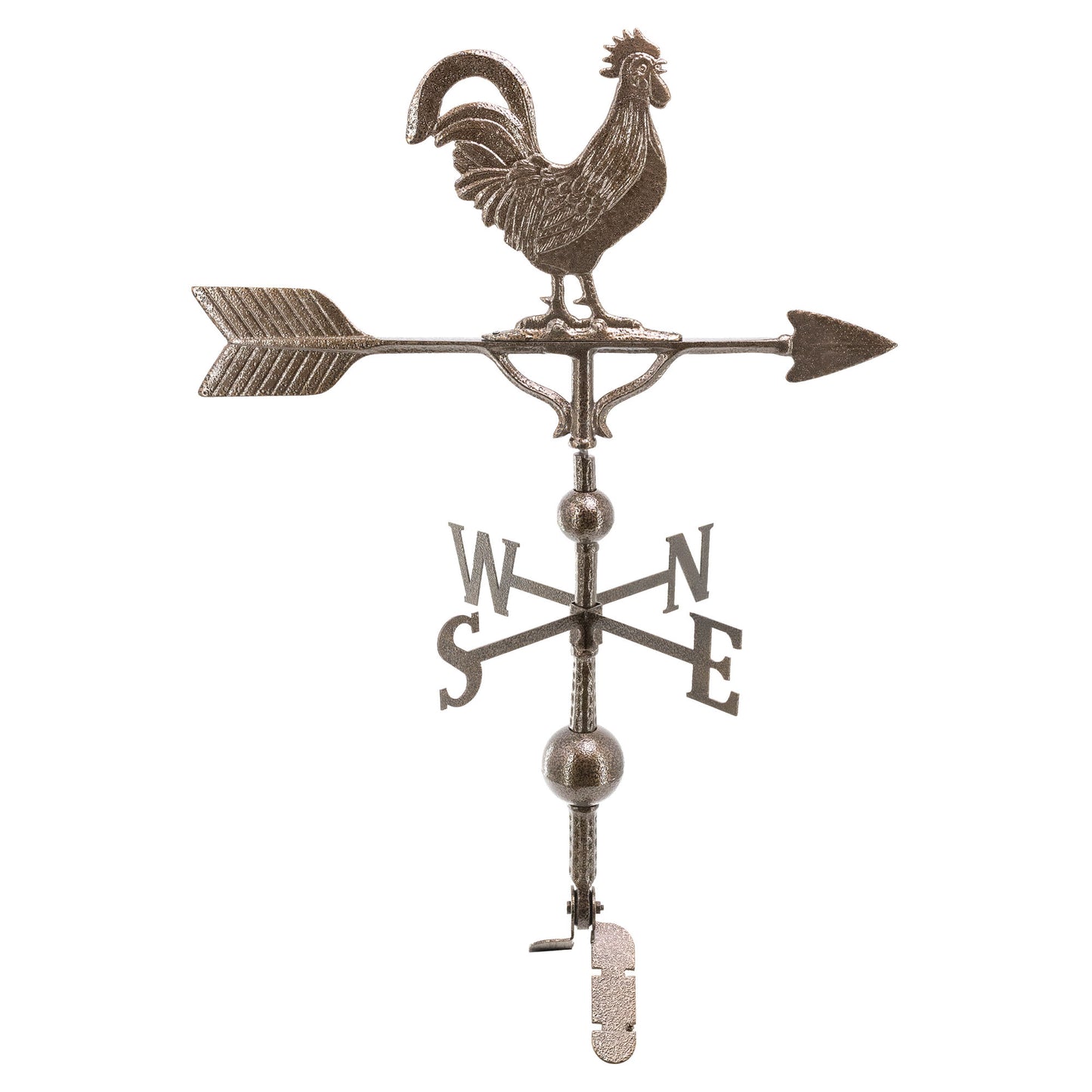 Rooster Weathervane - Made in the USA - Cupola Mount - Roof Mount Included - 6 Color Options