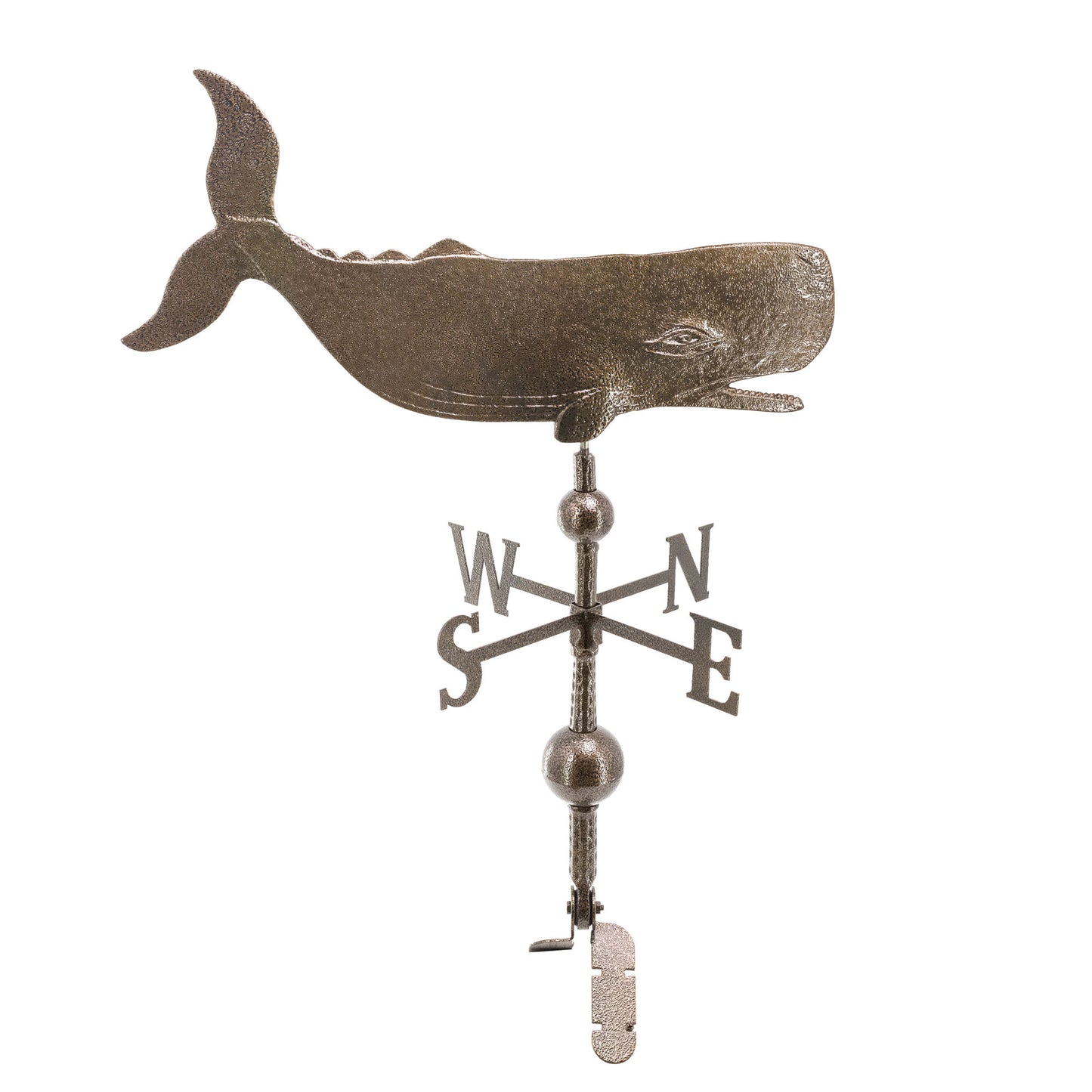 Whale Weathervane - Made in the USA - Cupola Mount - Roof Mount Included - 11 Color Options