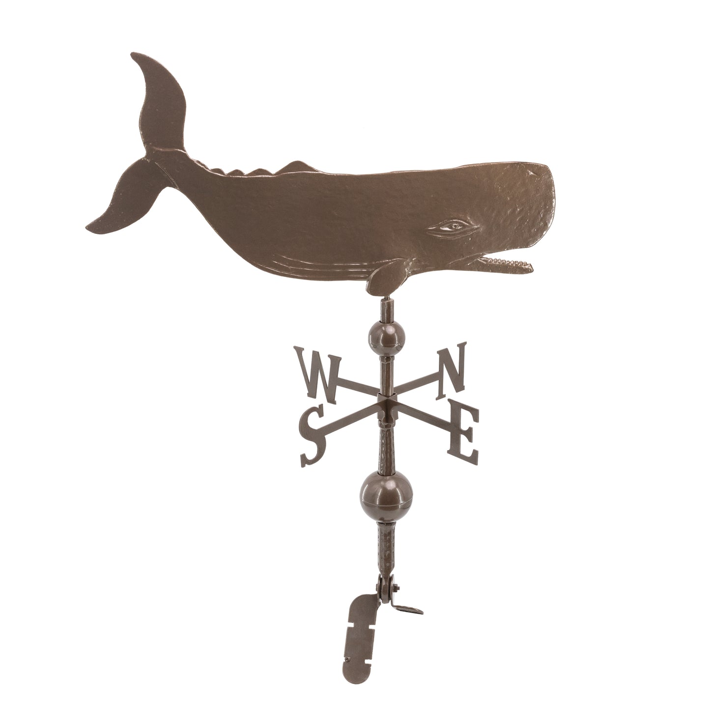 Whale Weathervane - Made in the USA - Cupola Mount - Roof Mount Included - 11 Color Options