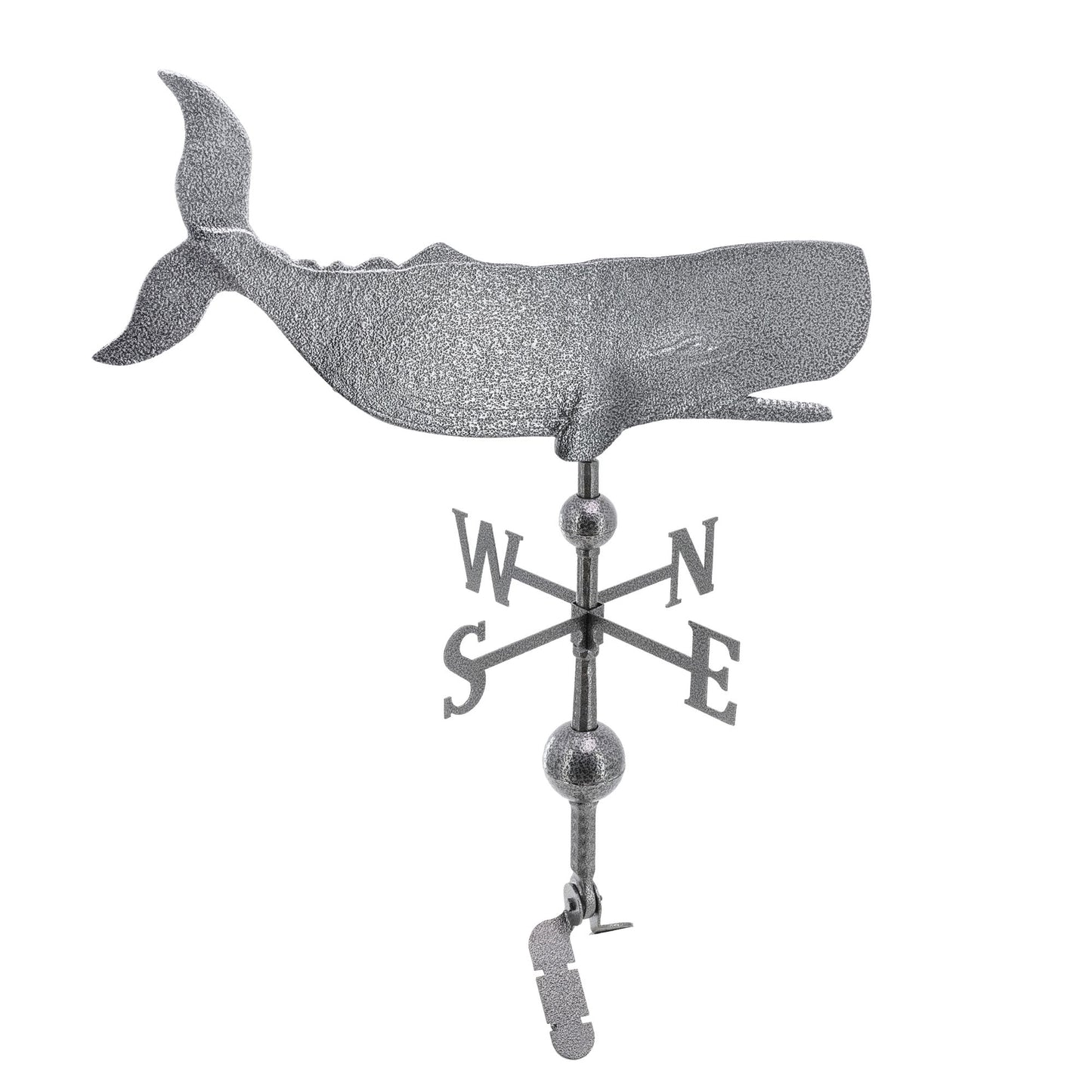 Whale Weathervane - Made in the USA - Cupola Mount - Roof Mount Included - 11 Color Options