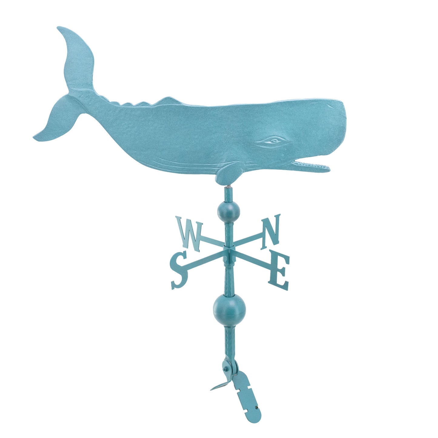 Whale Weathervane - Made in the USA - Cupola Mount - Roof Mount Included - 11 Color Options
