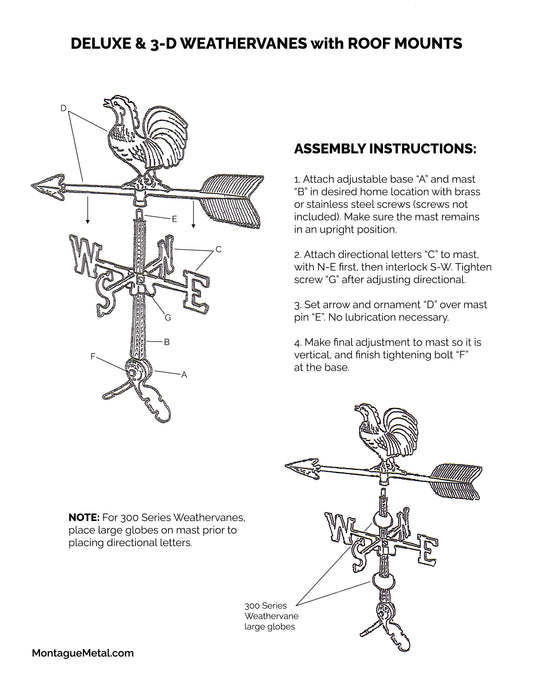 Duck Weathervane - 24 inch Aluminum Weathervane - Made in the USA - Cupola Mount - Roof Mount Included