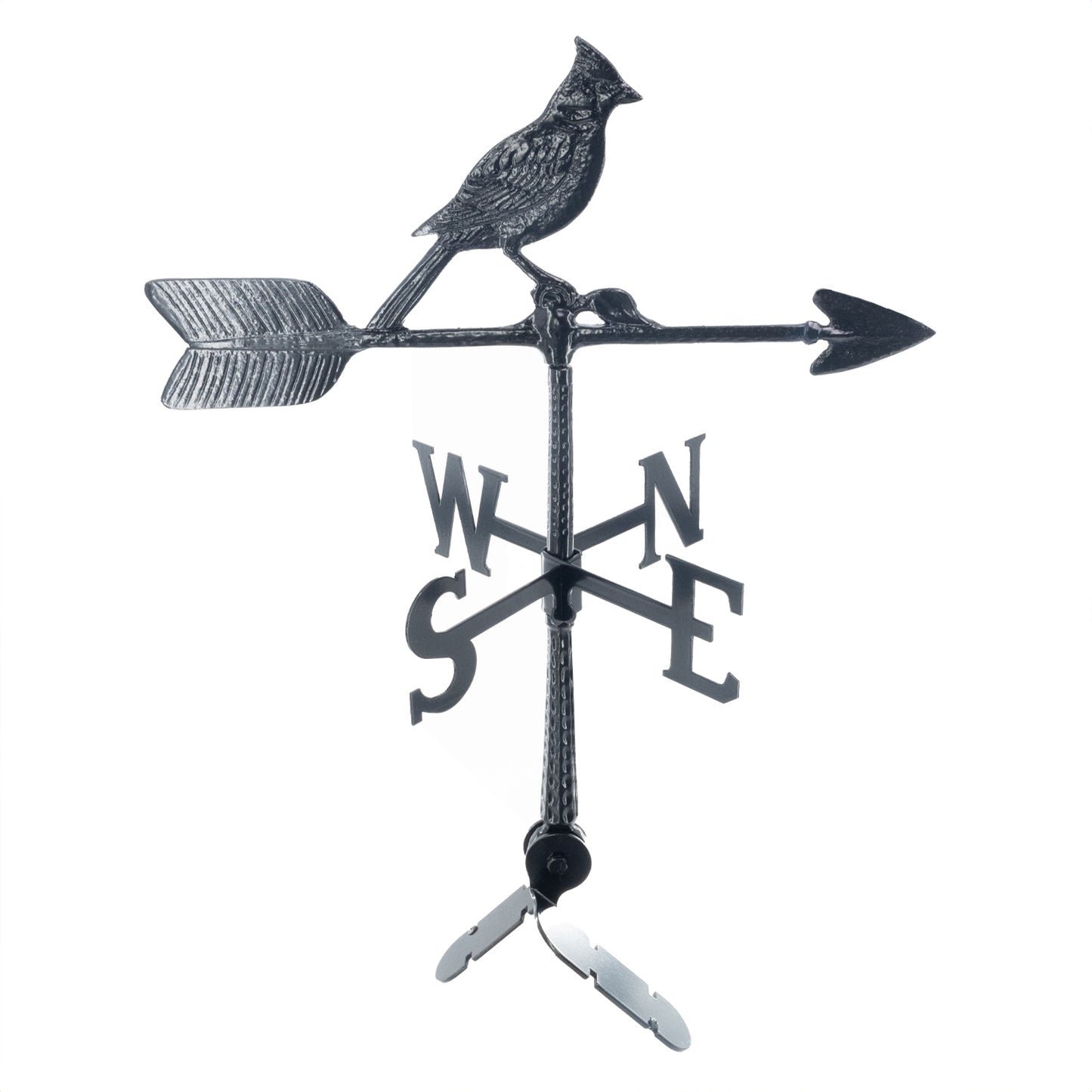 Cardinal Weathervane - 24 inch Aluminum Weathervane- Made in the USA - Cupola Mount - Roof Mount Included - 6 Color Options