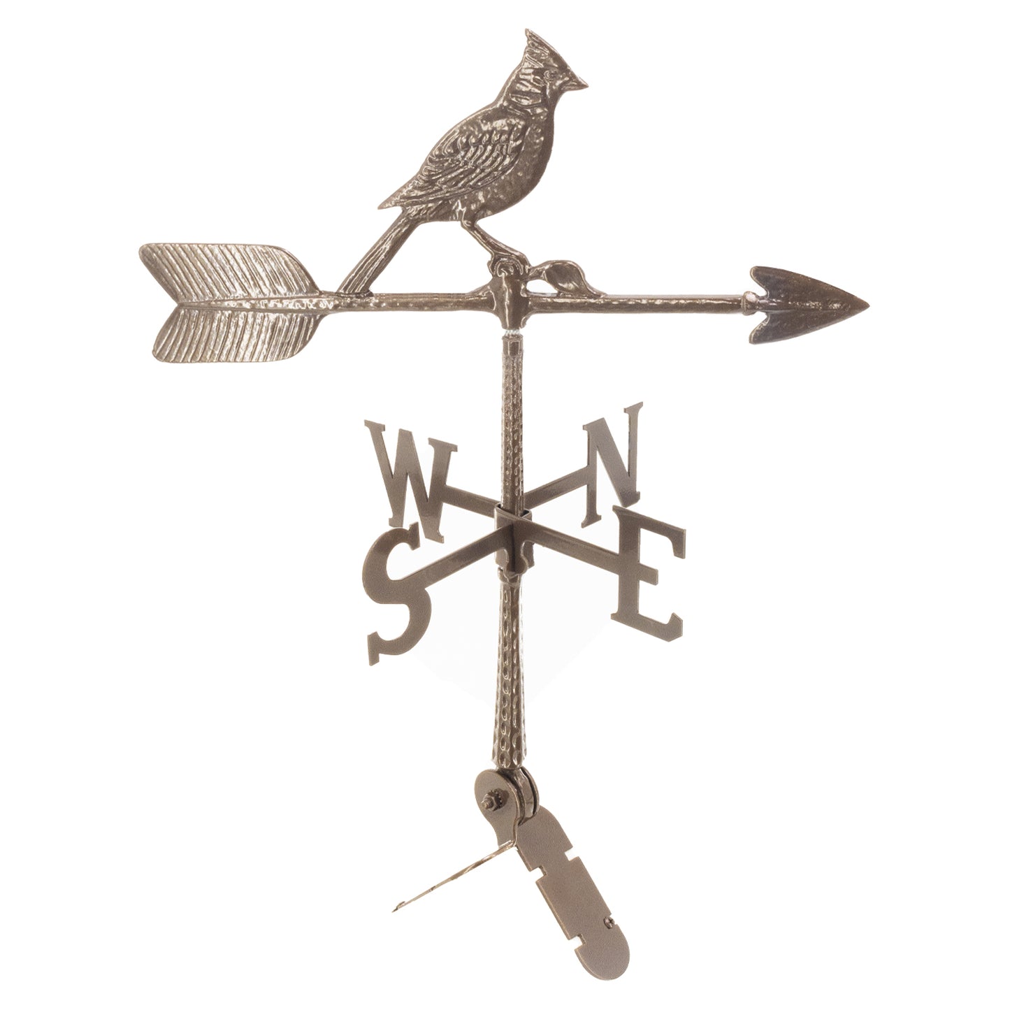 Cardinal Weathervane - 24 inch Aluminum Weathervane- Made in the USA - Cupola Mount - Roof Mount Included - 6 Color Options