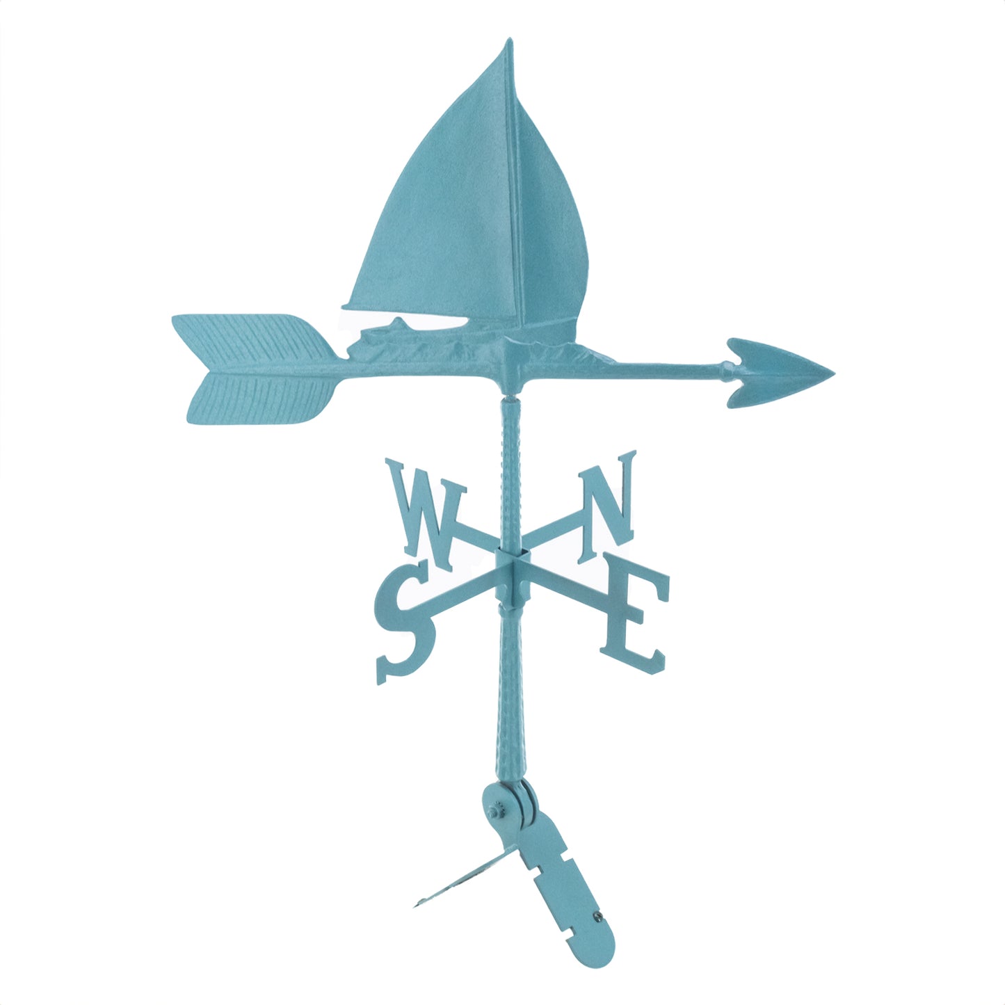 Sailboat Weathervane - 24 inch Aluminum Weathervane - Made in the USA - Cupola Mount - Roof Mount Included - 6 Color Options