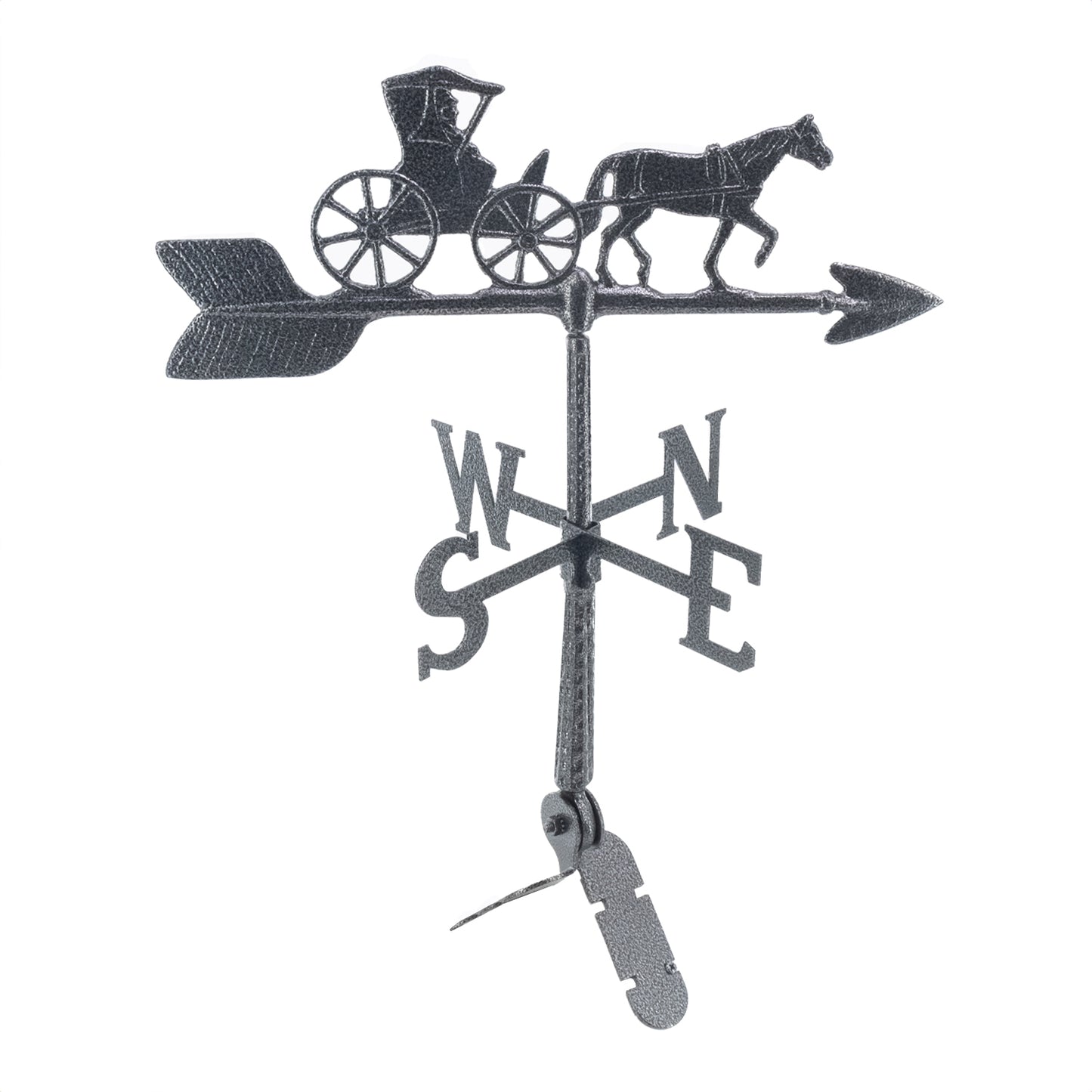 Horse and Buggy Weathervane - 24 inch Aluminum Weathervane - Made in the USA - Cupola Mount - Roof Mount Included - 6 Color Options