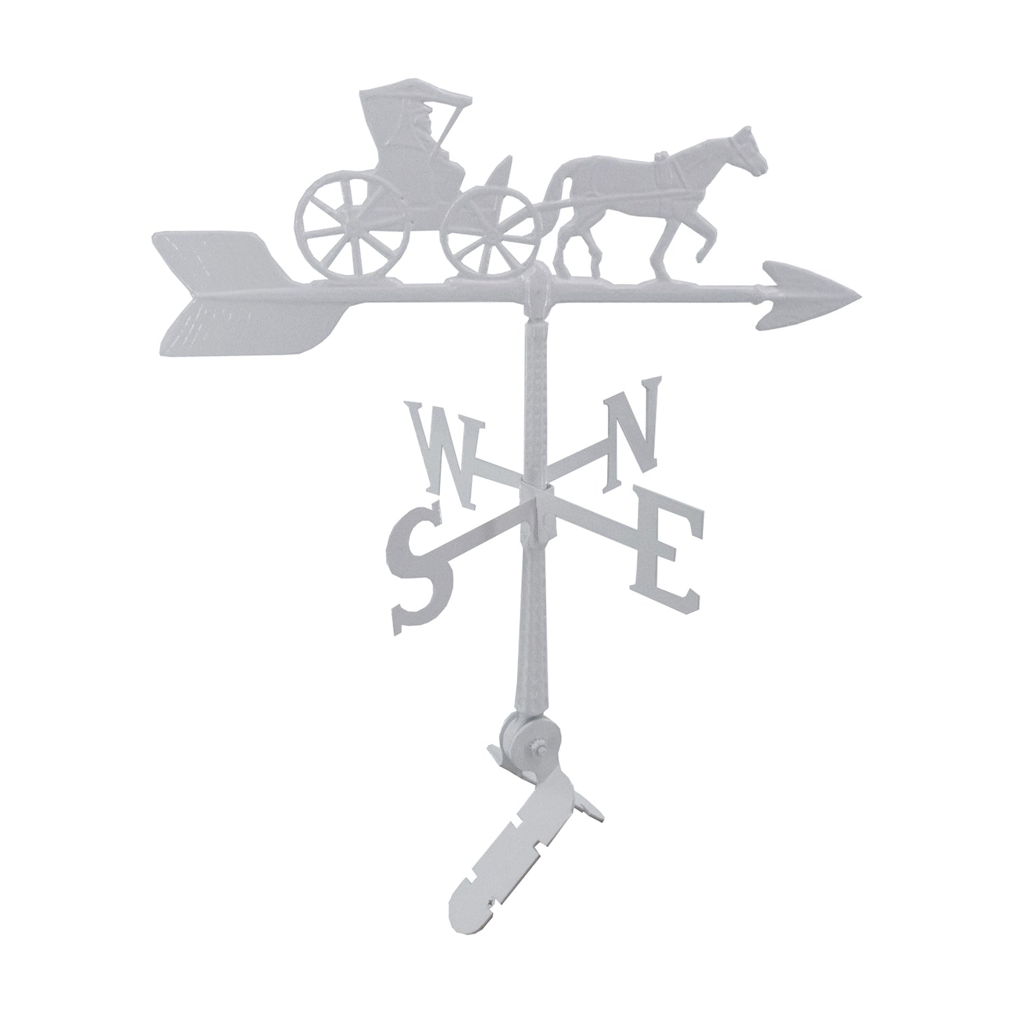 Horse and Buggy Weathervane - 24 inch Aluminum Weathervane - Made in the USA - Cupola Mount - Roof Mount Included - 6 Color Options
