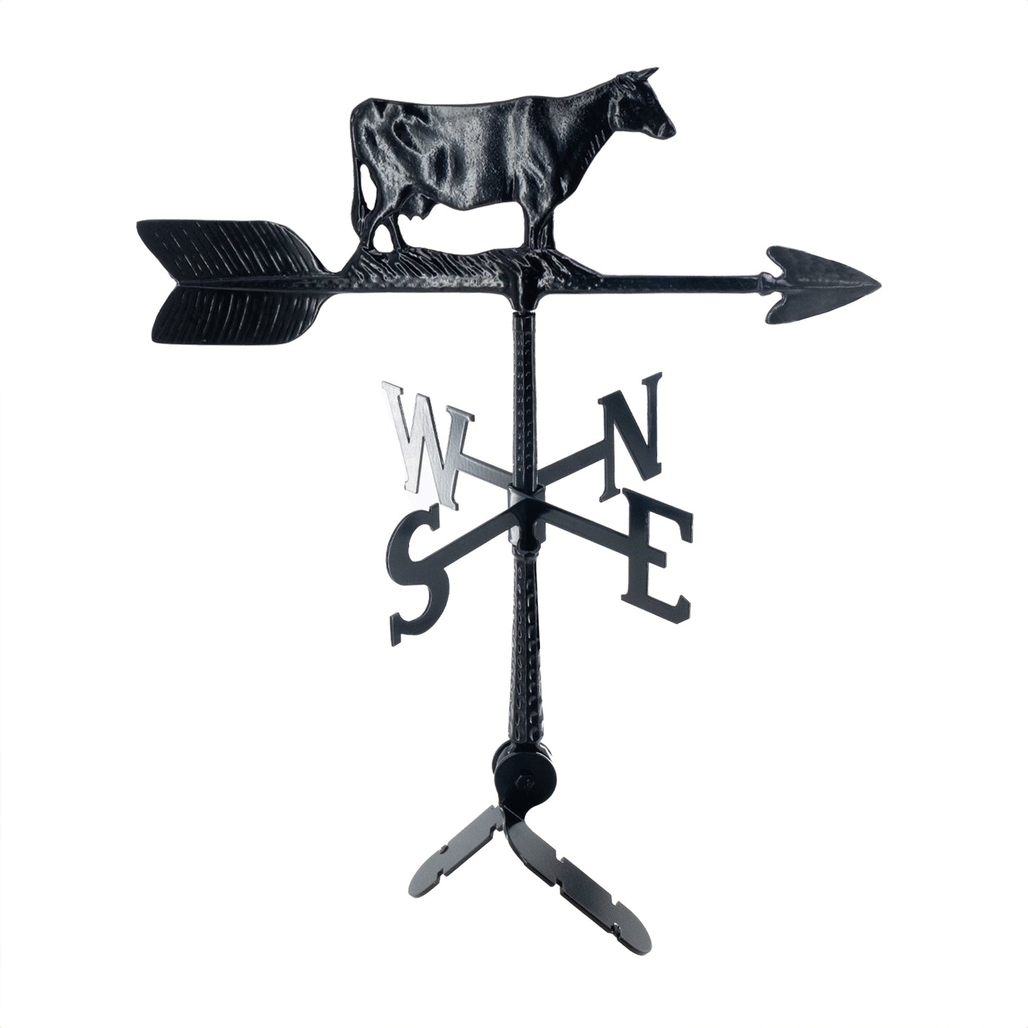 Cow Weathervane - Made in the USA - Cupola Mount - Roof Mount Included - 6 Color Options