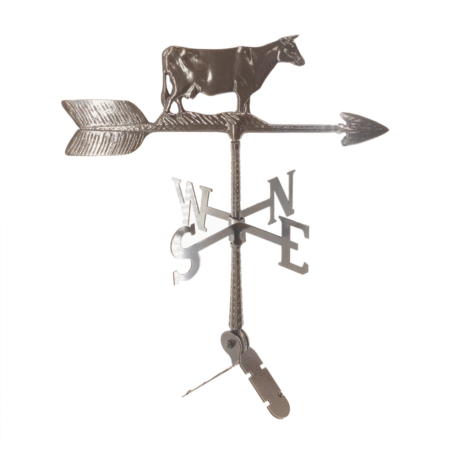Cow Weathervane - Made in the USA - Cupola Mount - Roof Mount Included - 6 Color Options