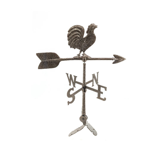 Rooster Weathervane - Made in the USA - Cupola Mount - Roof Mount Included - 6 Color Options