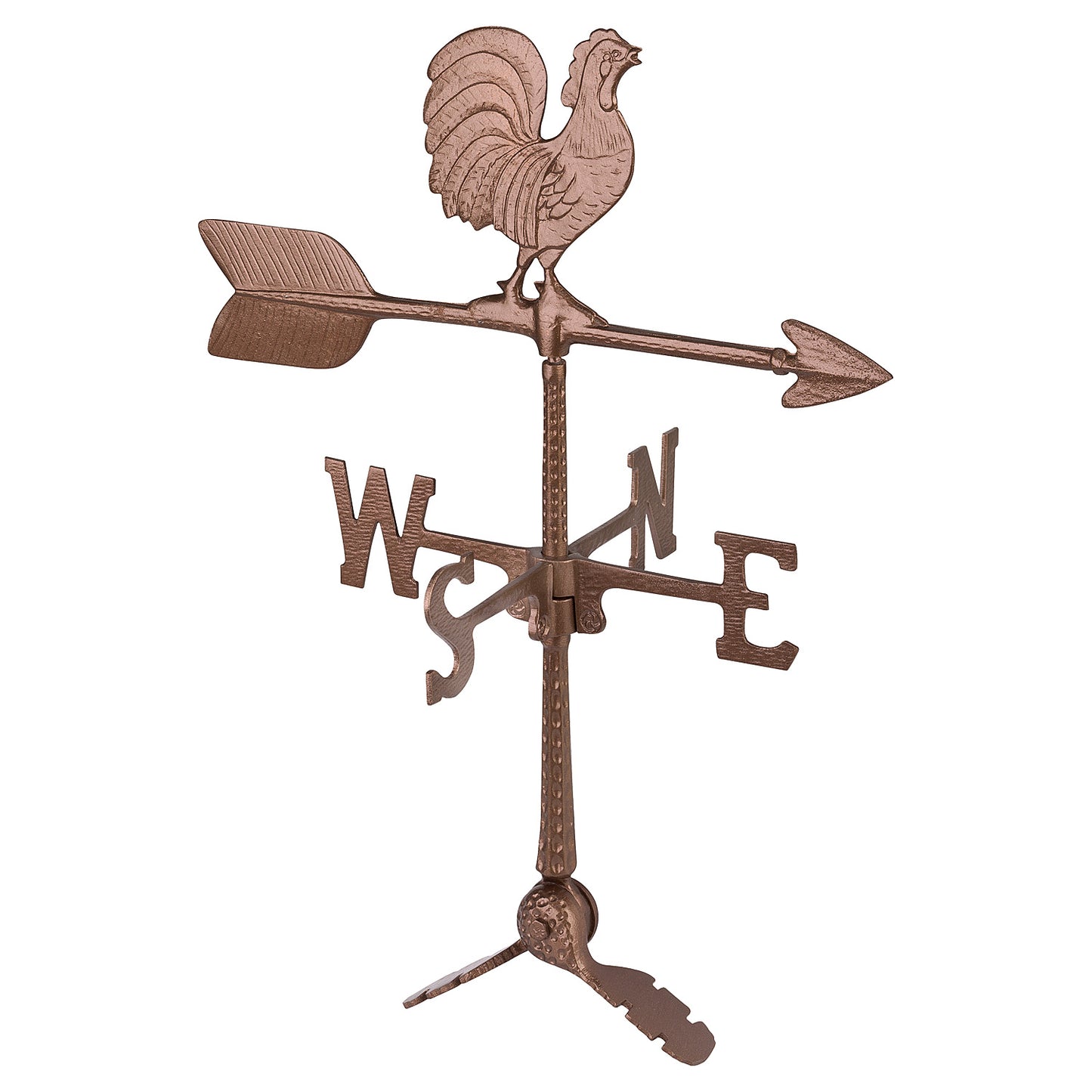 Rooster Weathervane - Made in the USA - Cupola Mount - Roof Mount Included - 6 Color Options