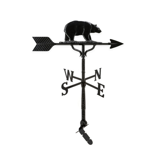 Bear Weathervane - Aluminum Weathervane - Made in the USA - Cupola Mount - Roof Mount Included - 6 Color Options