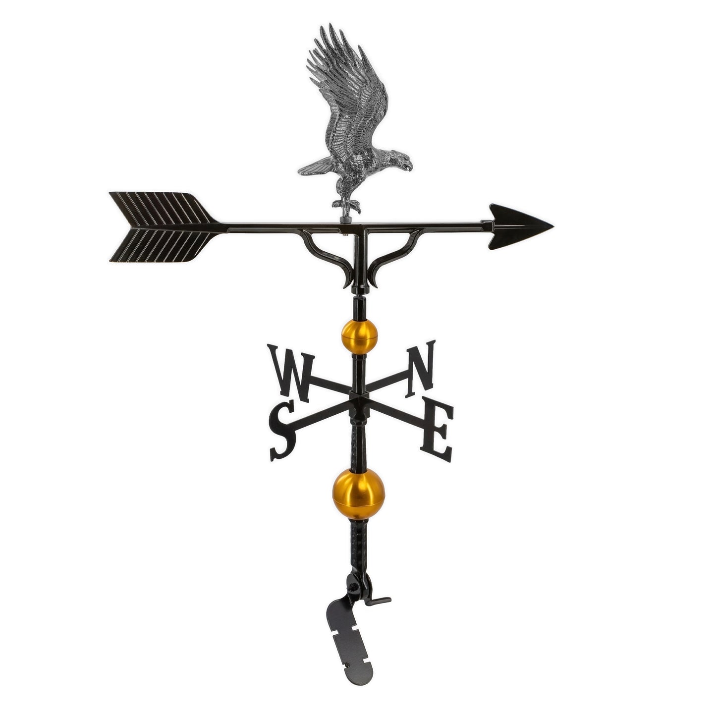 Eagle Weathervane - 32 inch Aluminum Weathervane - Made in the USA - Cupola Mount - Roof Mount Included - 4 Color Options