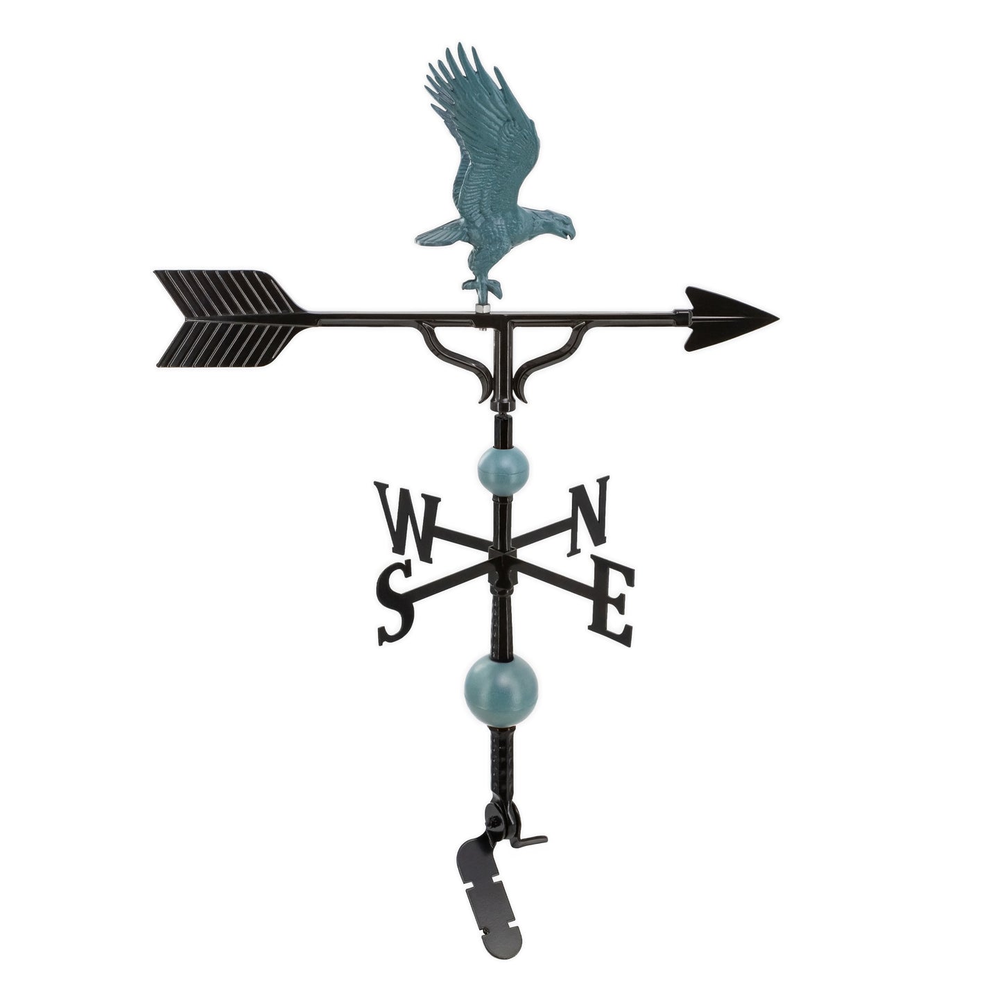 Eagle Weathervane - 32 inch Aluminum Weathervane - Made in the USA - Cupola Mount - Roof Mount Included - 4 Color Options