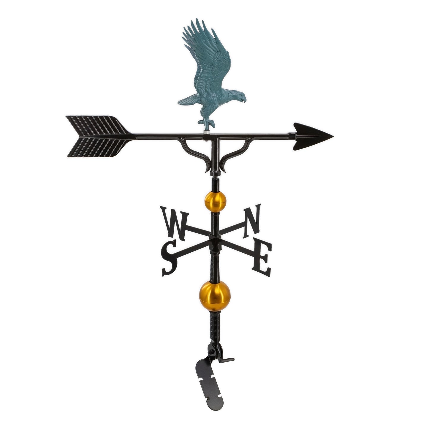 Eagle Weathervane - 32 inch Aluminum Weathervane - Made in the USA - Cupola Mount - Roof Mount Included - 4 Color Options