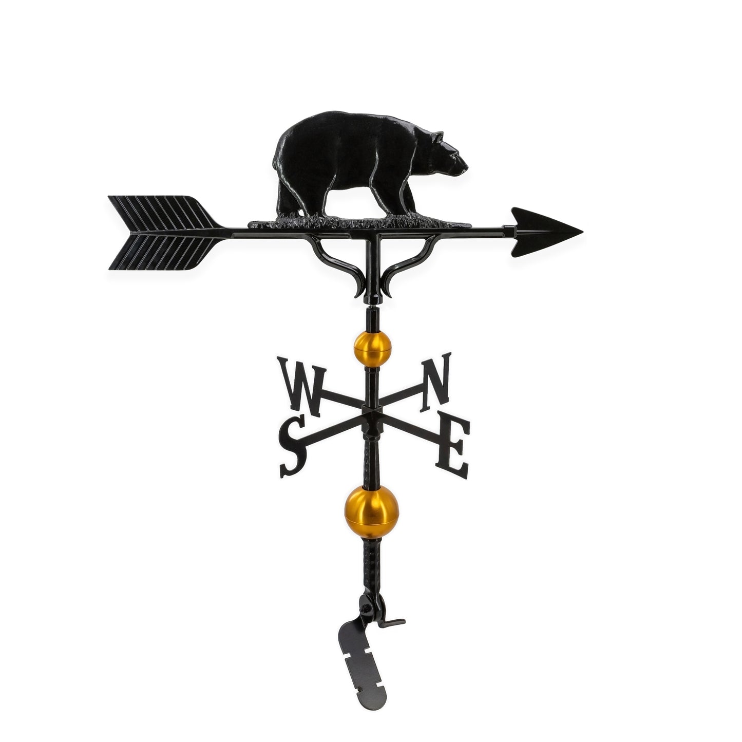 Deluxe Bear Weathervane - - Aluminum Weathervane - Made in the USA - Cupola Mount - Roof Mount Included - 6 Color Options
