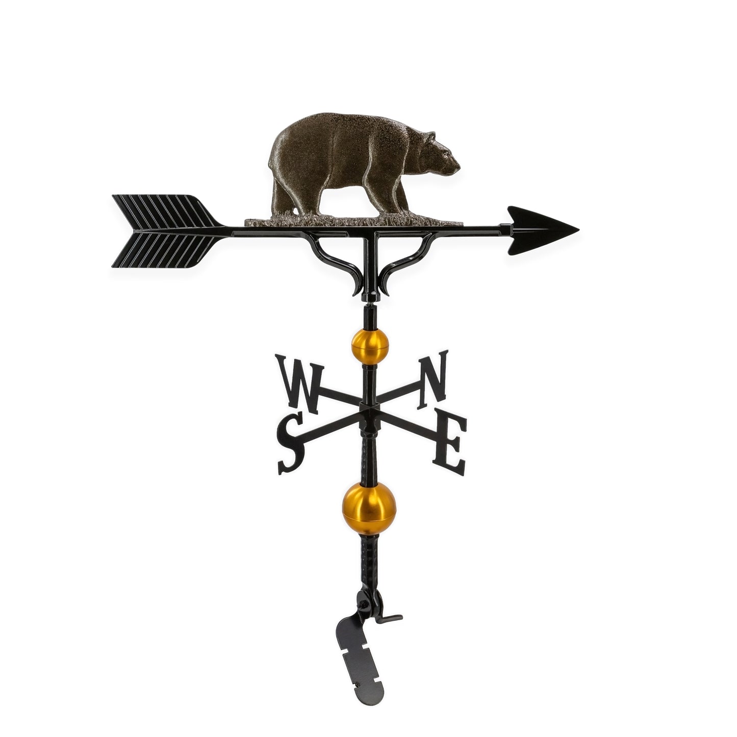 Deluxe Bear Weathervane - - Aluminum Weathervane - Made in the USA - Cupola Mount - Roof Mount Included - 6 Color Options