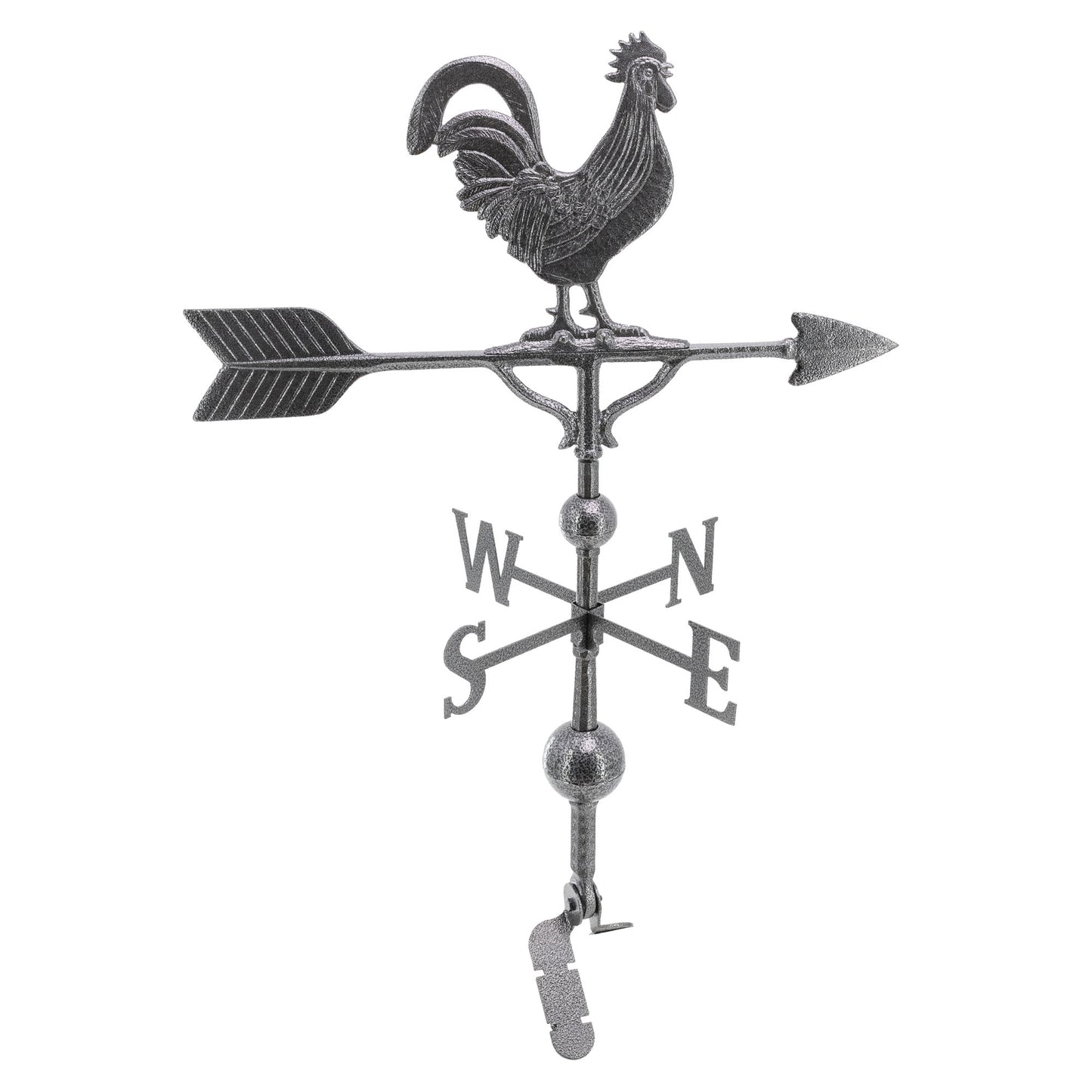 Rooster Weathervane - Made in the USA - Cupola Mount - Roof Mount Included - 6 Color Options